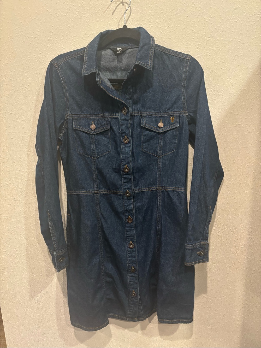 Frye Dark Blue Denim dress XS